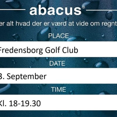 🌧️ Bliv klar til regnvejret med Abacus � eksklusivt event i Fredensborg