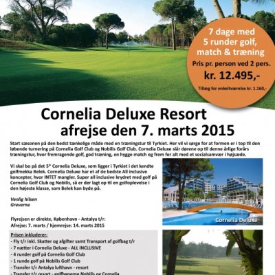 Golfrejse til Tyrkiet 2015