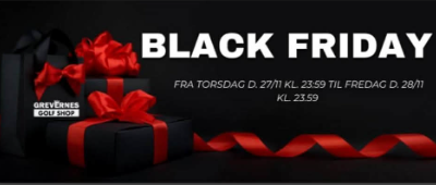 Black Friday hos Grevernes Golfshop � Er du klar? 🖤🎁
