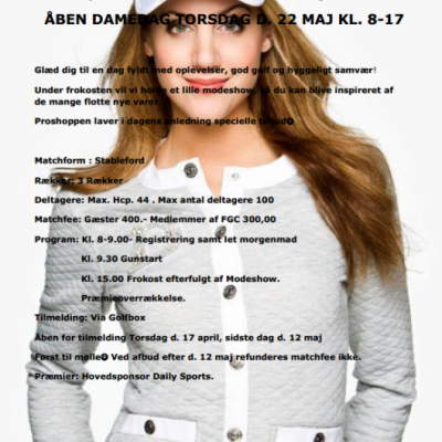 ben damedag d. 22 Maj 2014