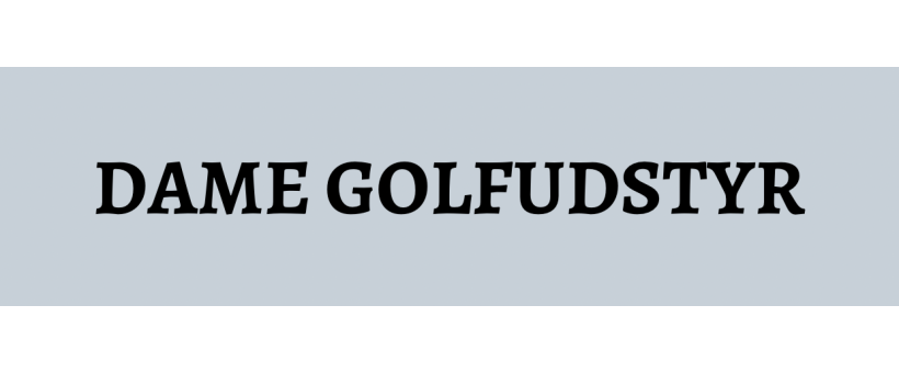 Golfudstyr dame