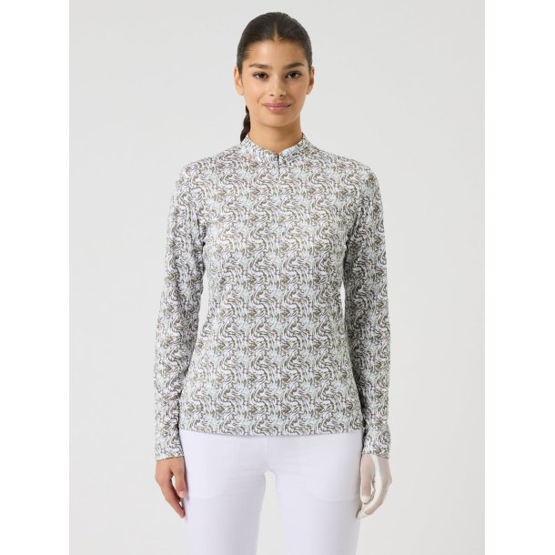 Daily Sports Dull Printed LS Half Neck 