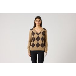 Daily Sports Argyle V-neck Pullover