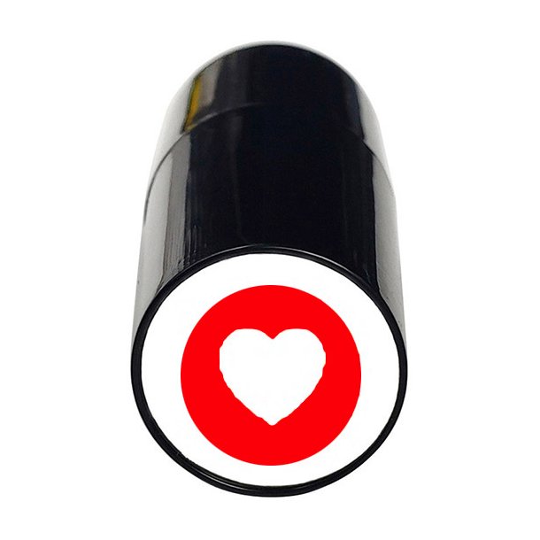 Stempel Hjerte i cirkel