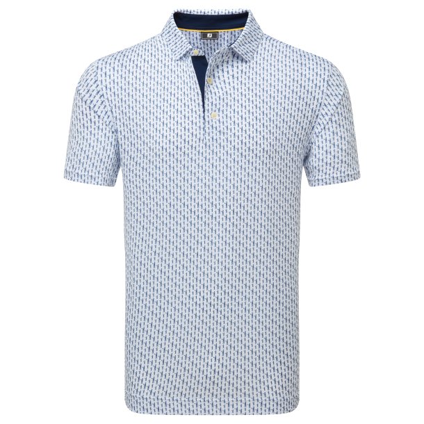 Footjoy Herre Figure Print Lisle Polo 