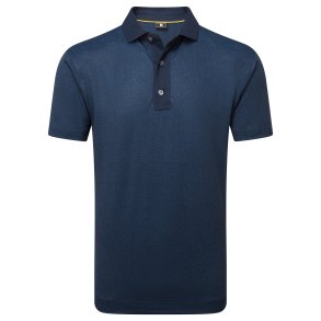 Footjoy Herre Etched Texture Print Lisle Polo 