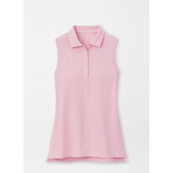 Peter Millar Dame Banded Sport Mesh Button Polo