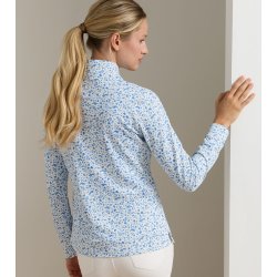 Peter Millar Dame Perth Vino Flora Quarter-Zip 