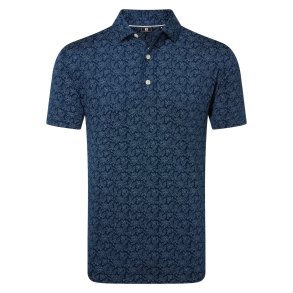 Footjoy Herre Wingtip Floral Lisle Polo 
