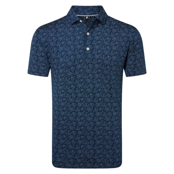 Footjoy Herre Wingtip Floral Lisle Polo 