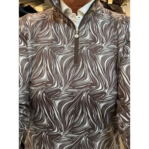 Daily Sports Print Peached Half Neck 