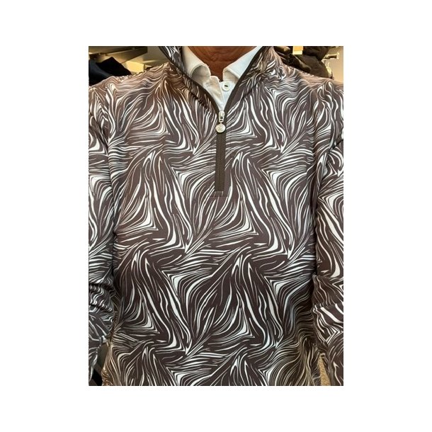 Daily Sports Print Peached Half Neck 