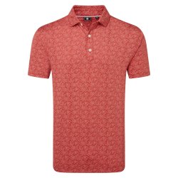 Footjoy Herre Wingtip Floral Lisle Polo 