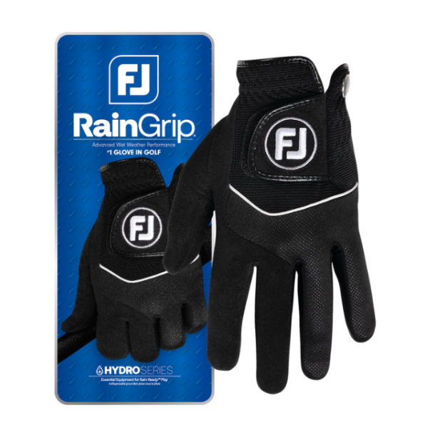 Footjoy Raingrip Herre Golfhandske Sort 