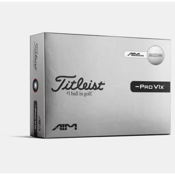 Titleist Pro V1x Left Dash AIM Enhanced Golfbolde