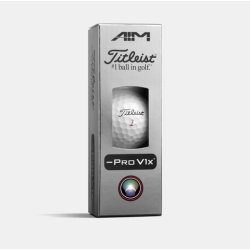 Titleist Pro V1x Left Dash AIM Enhanced Golfbolde