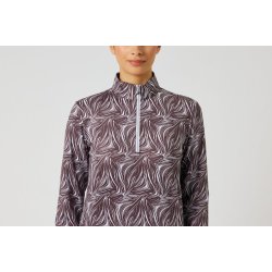Daily Sports Print Peached Half Neck 