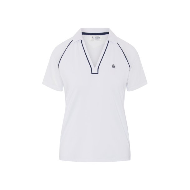 Original Penguin Dame V Neck Color Block Polo